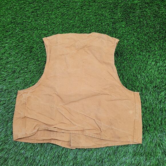 Vintage 90s Drybak Hunting Vest S/M 21x18 Faded Rugged USA - Picture 2 of 9